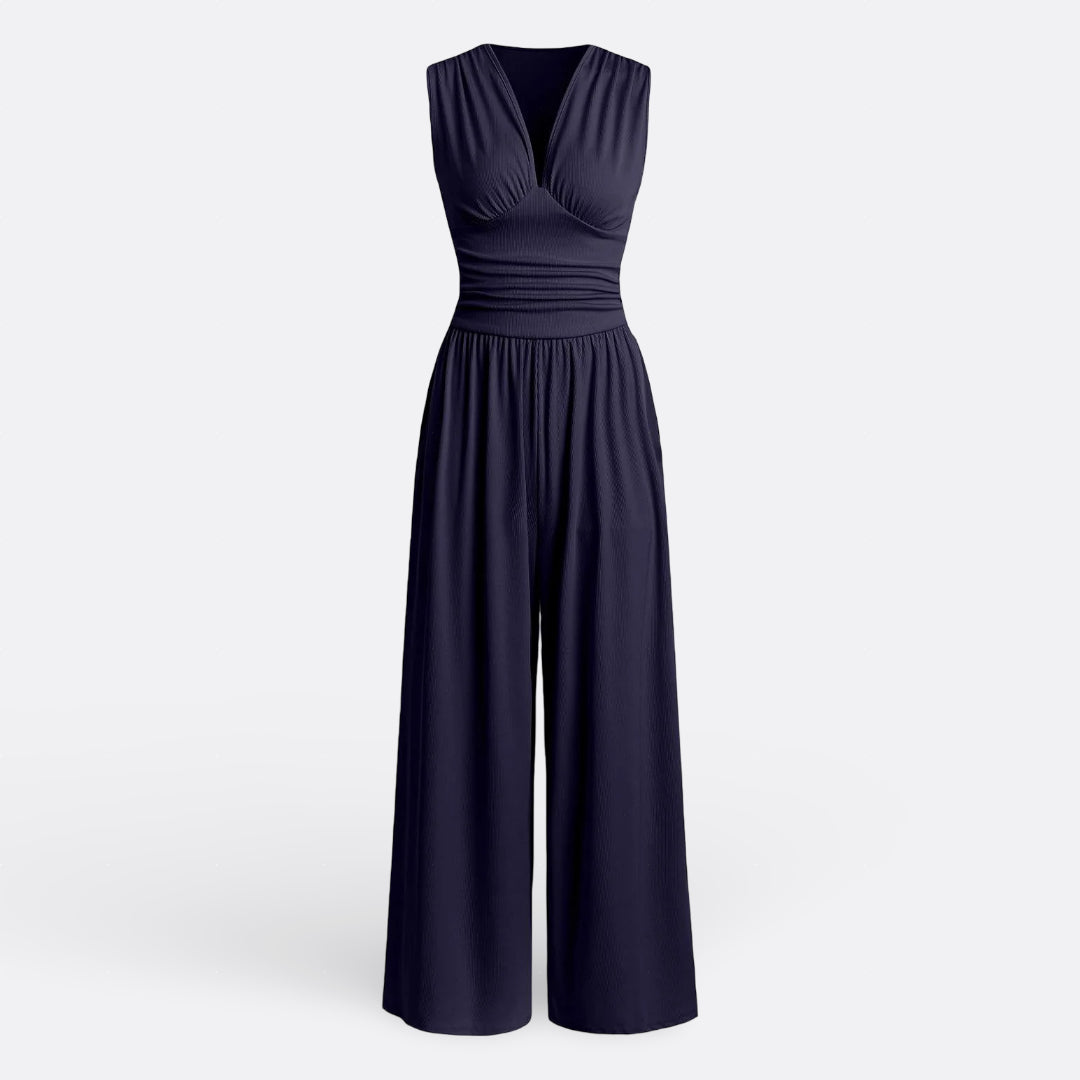 Eleanor - Chic Sleeveless Jumpsuit with Wide Legs