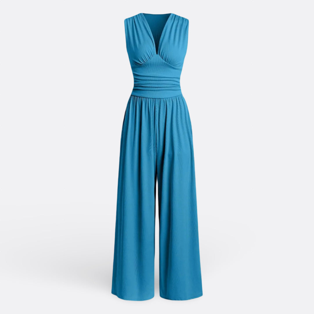 Eleanor - Chic Sleeveless Jumpsuit with Wide Legs