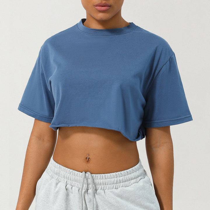 CASSIA - Women Relaxed Fit Crop Tee