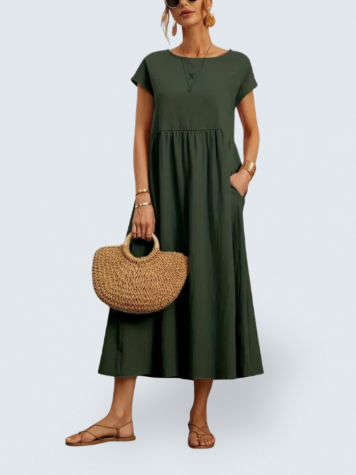 Celine - Midi Dress with Pockets