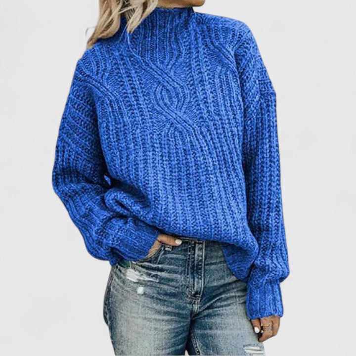Lerynna - Sophisticated Cable Knit Sweater