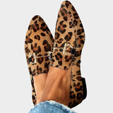 Rachel | Elegant Leopard Loafers