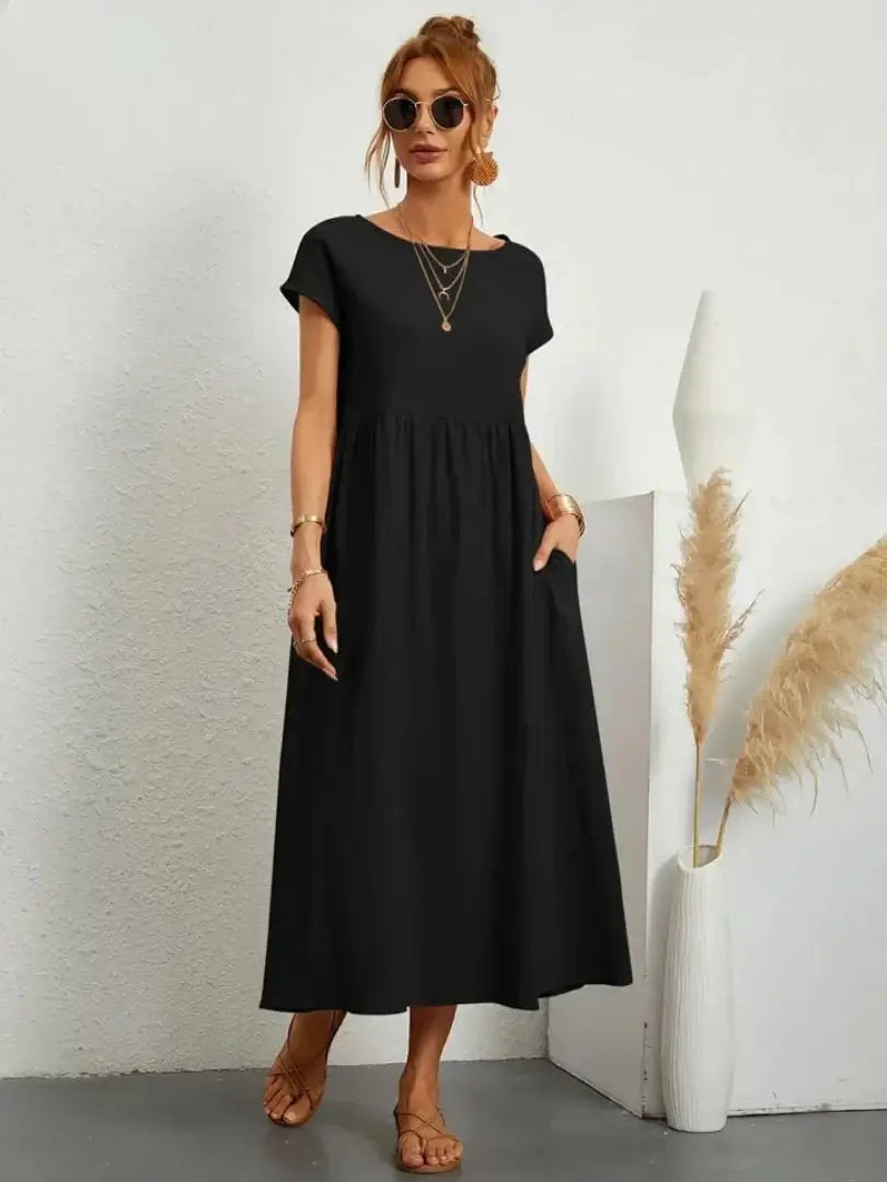 Celine - Midi Dress with Pockets