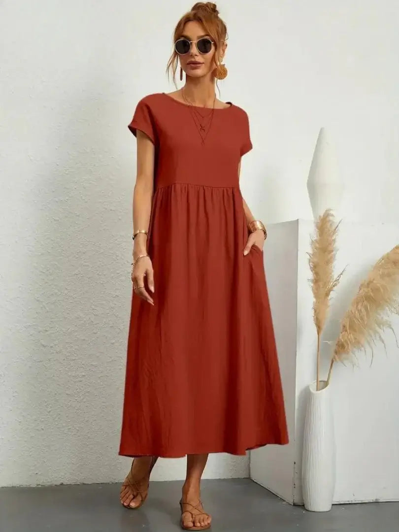 Celine - Midi Dress with Pockets