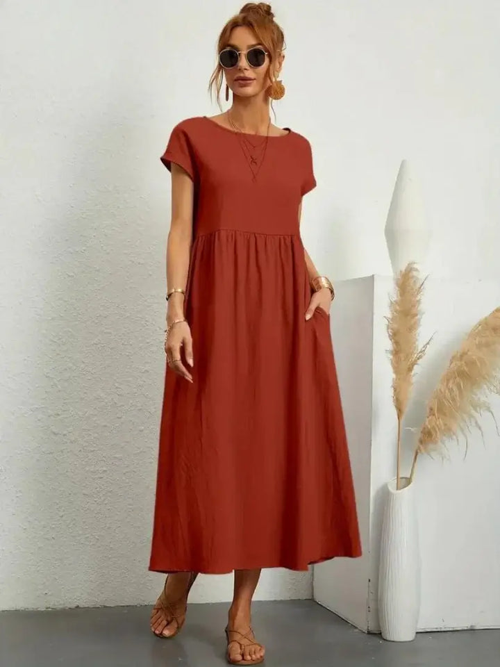 Celine - Midi Dress with Pockets