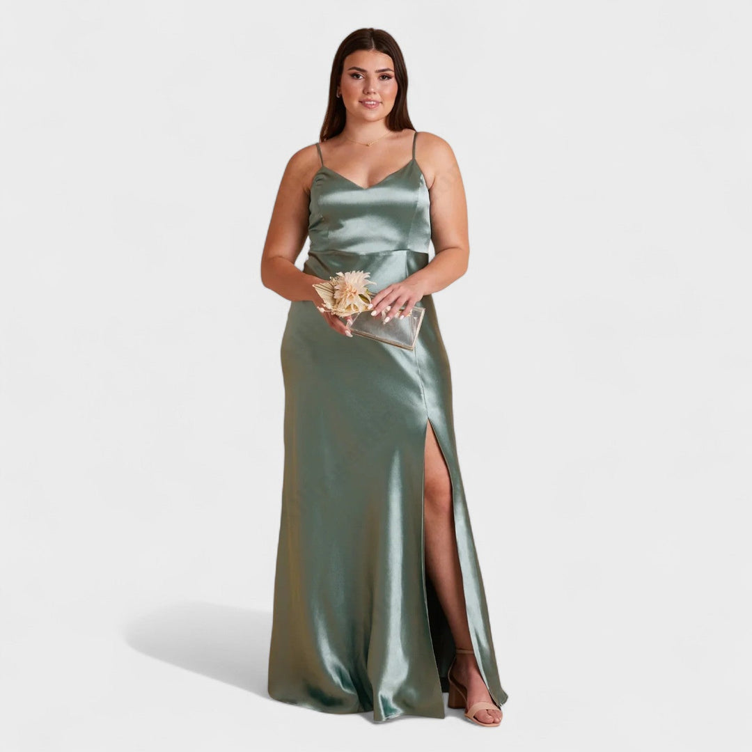Lucy - Long Satin Dress