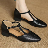 Audrey | Leather Mary Janes