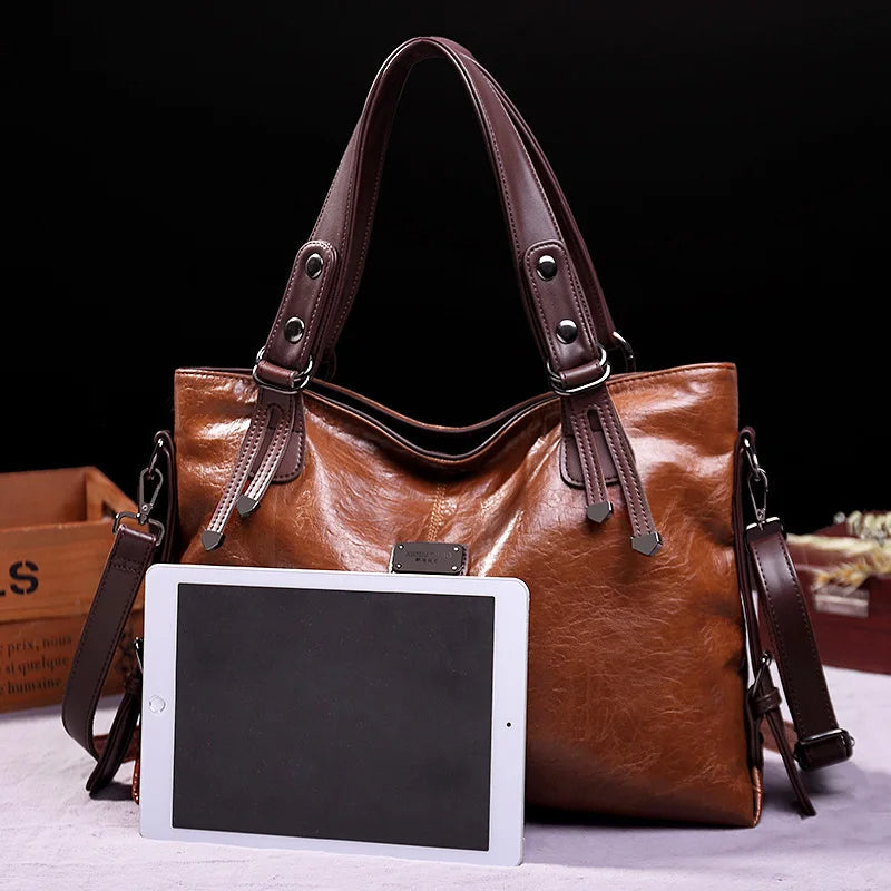 Aralyn - Women Refined Soft Leather Tote Bag