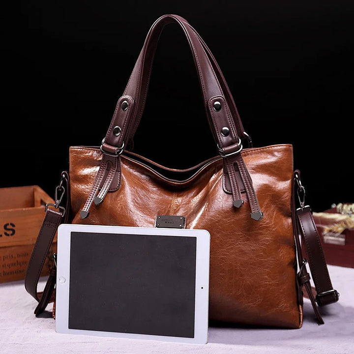 Aralyn - Women Refined Soft Leather Tote Bag