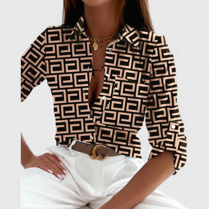 Lisette - Elegant Long Sleeve Blouse