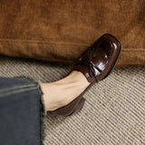 Grace | Leather Loafer Pumps