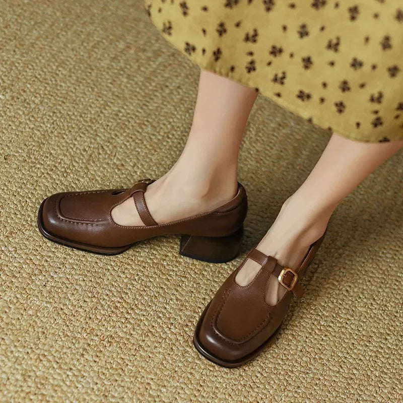 Camille | Vintage T-Strap Shoes