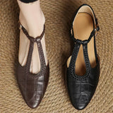 Audrey | Leather Mary Janes