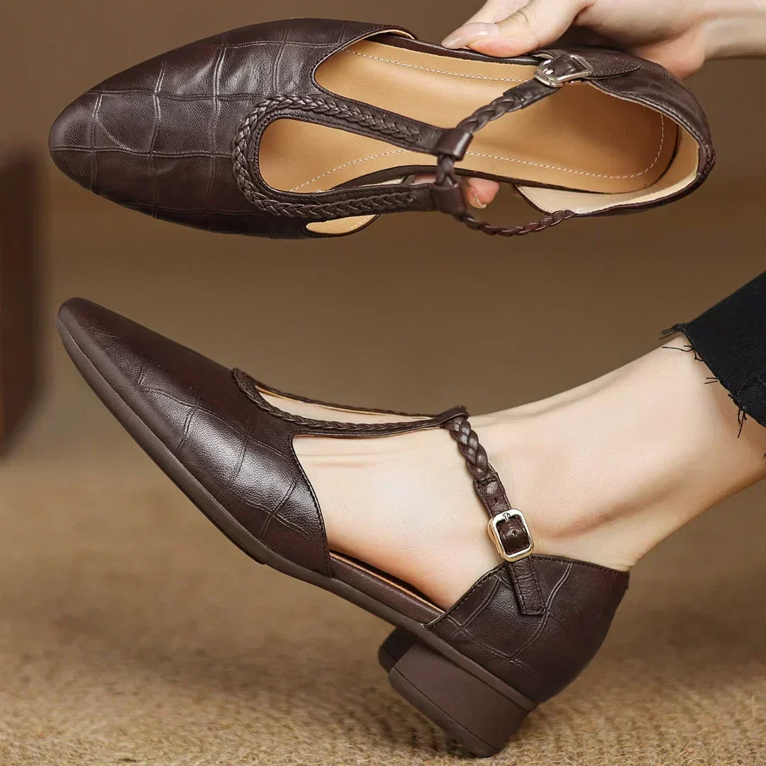 Audrey | Leather Mary Janes