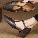 Audrey | Leather Mary Janes