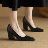 Evelyn | Classic Block-Heel Pumps