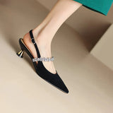 Zoey | Crystal Slingback Pumps