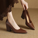 Evelyn | Classic Block-Heel Pumps
