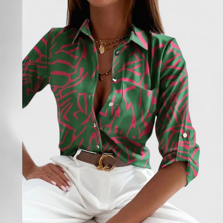 Lisette - Elegant Long Sleeve Blouse