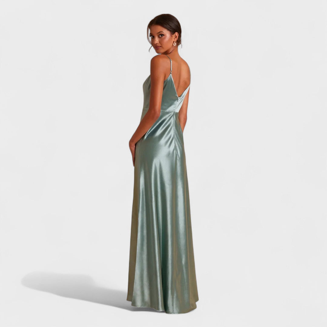 Lucy - Long Satin Dress