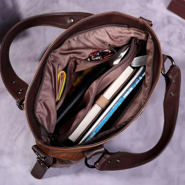 Aralyn - Women Refined Soft Leather Tote Bag