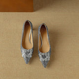 Olivia | Glitter Block-Heel Pumps