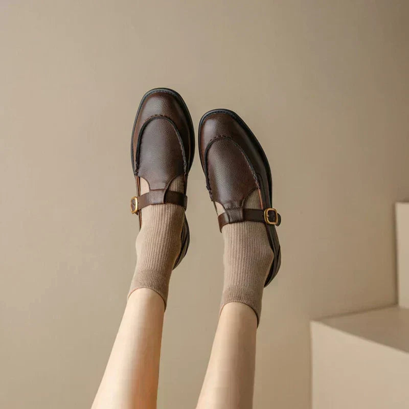 Alice | Retro Buckle Shoes