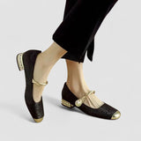 Natalie | Pearl Strap Mary Janes