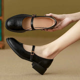 Harper | Classic Leather Mary Janes