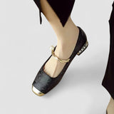 Natalie | Pearl Strap Mary Janes