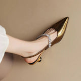 Zoey | Crystal Slingback Pumps