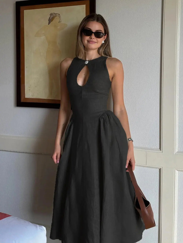 Sara - Elegant Midi Dress