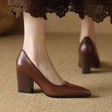Evelyn | Classic Block-Heel Pumps