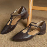 Audrey | Leather Mary Janes