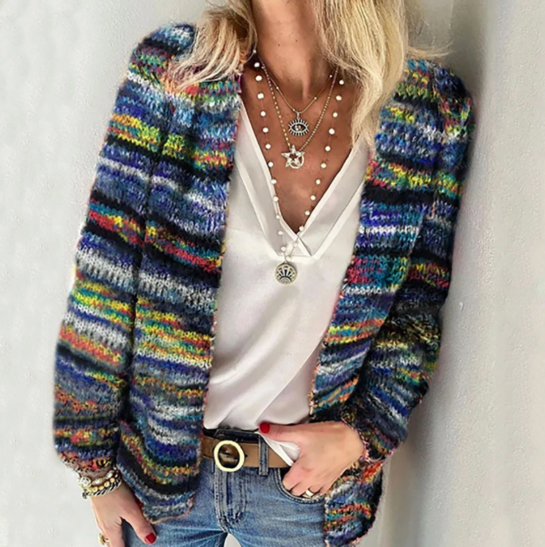 Catherine - Cozy Multicolour Cardigan