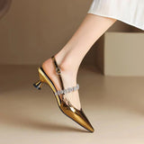 Zoey | Crystal Slingback Pumps