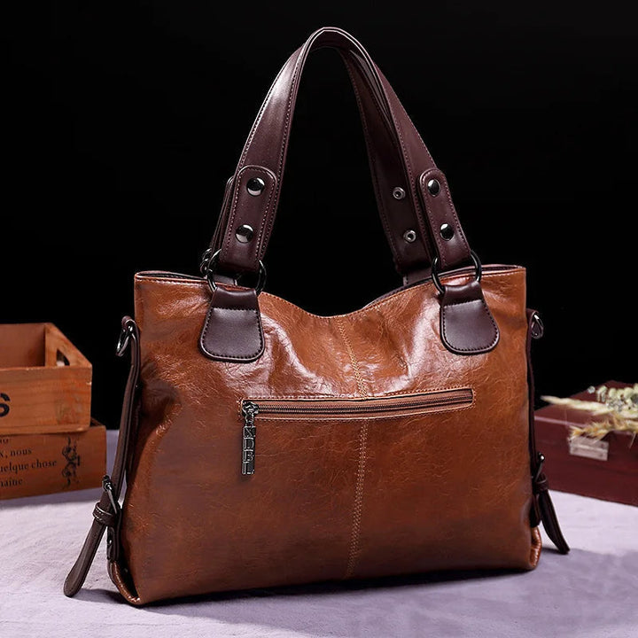 Aralyn - Women Refined Soft Leather Tote Bag