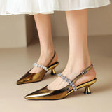 Zoey | Crystal Slingback Pumps