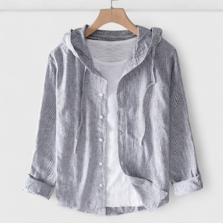 Demi - Elegant Hooded Blouse