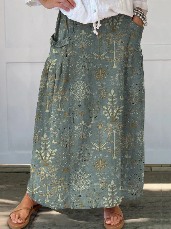 Pattern Printed Skirt