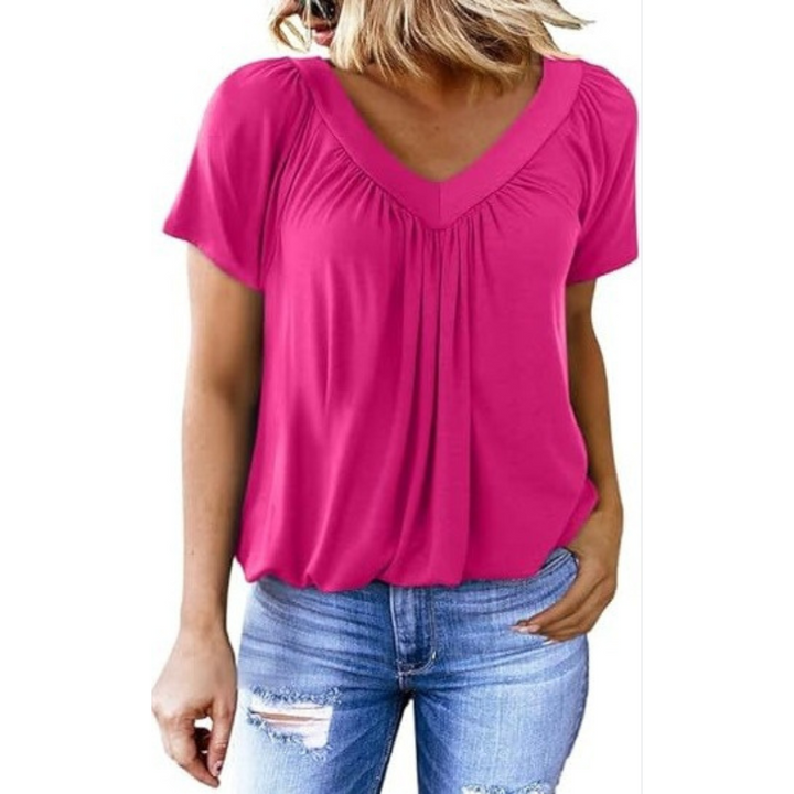 KATHLEEN - Women Casual V-Neck Top