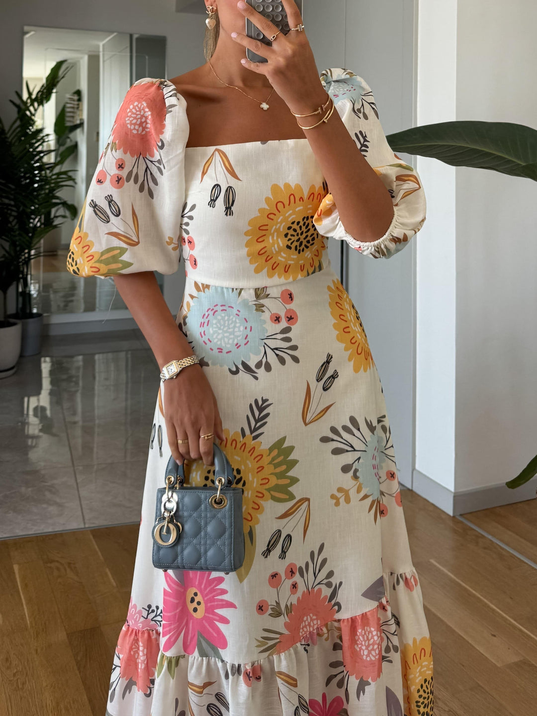 Luna - Floral Midi Dress