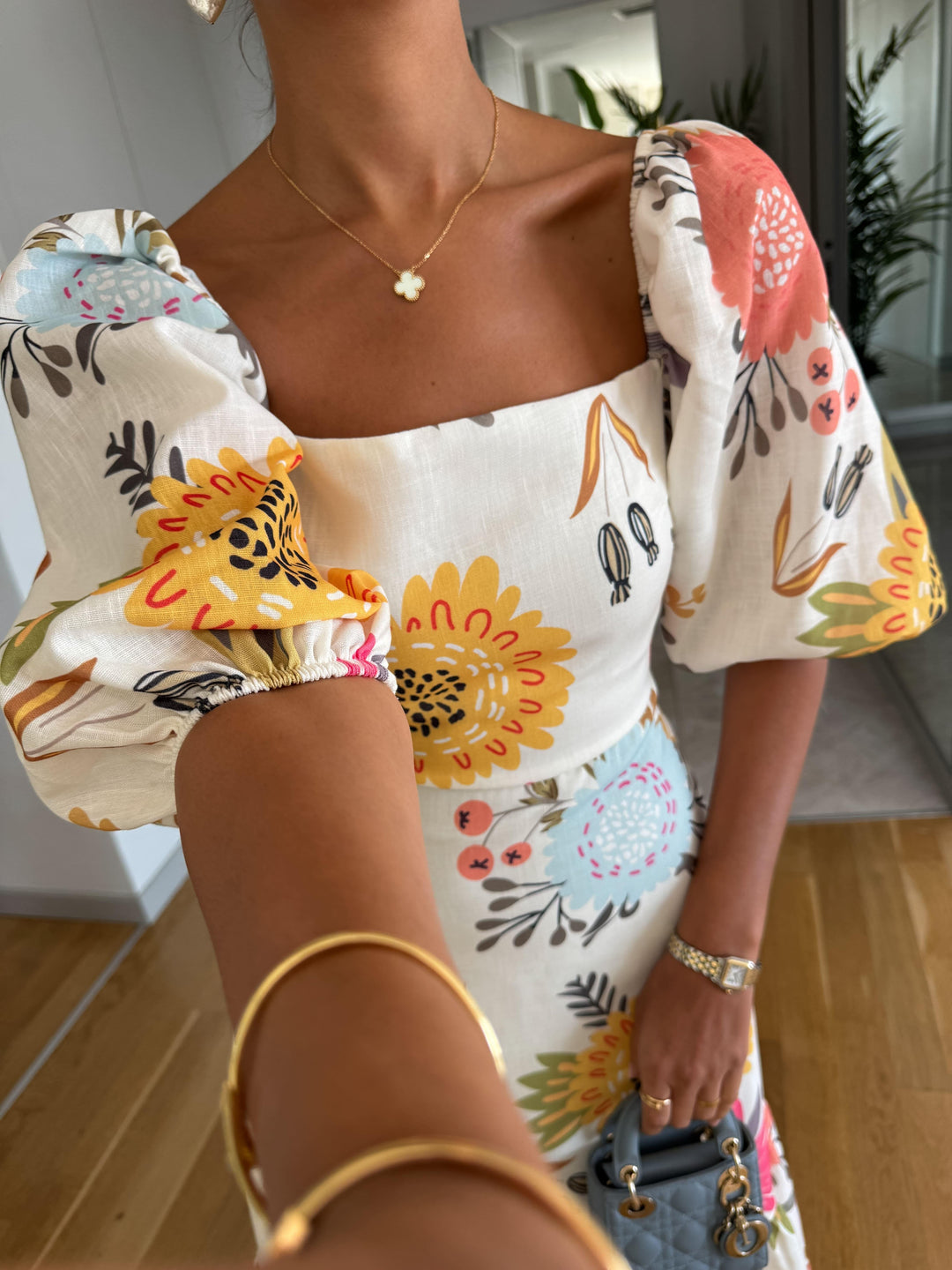 Luna - Floral Midi Dress