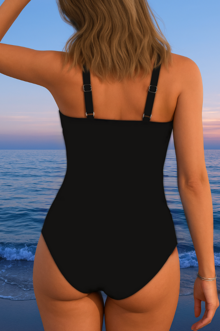 Eleanor - Elegant swimsuit with colourful print