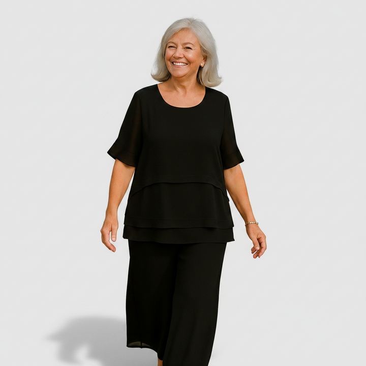 Honorine - Layered Drape Blouse
