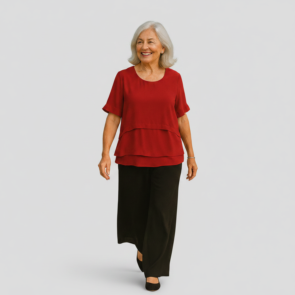 Honorine - Layered Drape Blouse