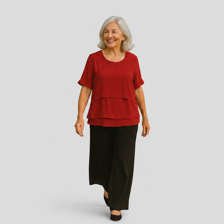 Honorine - Layered Drape Blouse