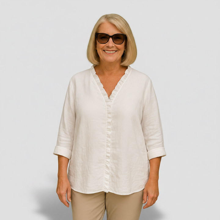 Delphine - Soft Ruffle Blouse