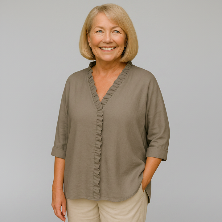 Delphine - Soft Ruffle Blouse