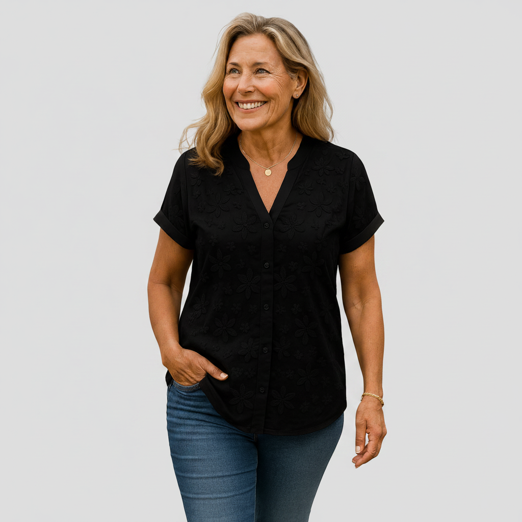 Apolline - Cotton-Linen Comfort Top